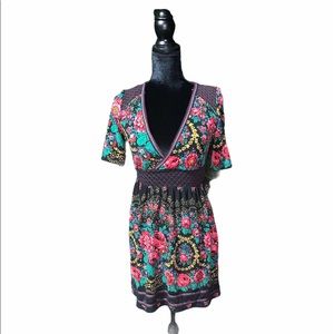 Free People Printed Dress Size XS